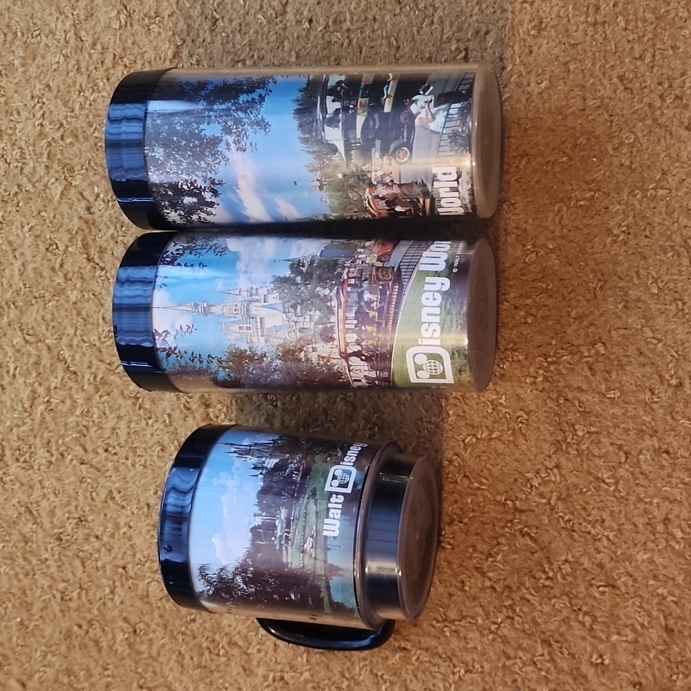 Vintage Disney World Tumblers and Mug 1970s